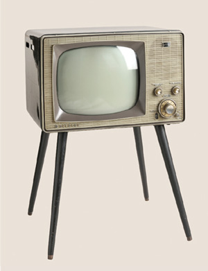 白黒テレビの写真