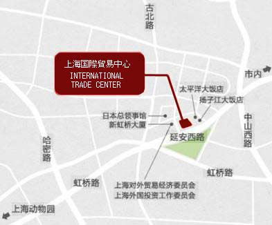 上海事務所周辺地図画像