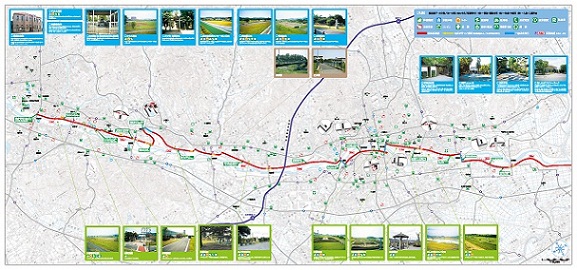 桐生足利藤岡サイクリングロードマップ（中面）図の画像