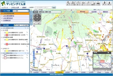 土砂災害警戒区域（マッピングぐんま）の画像