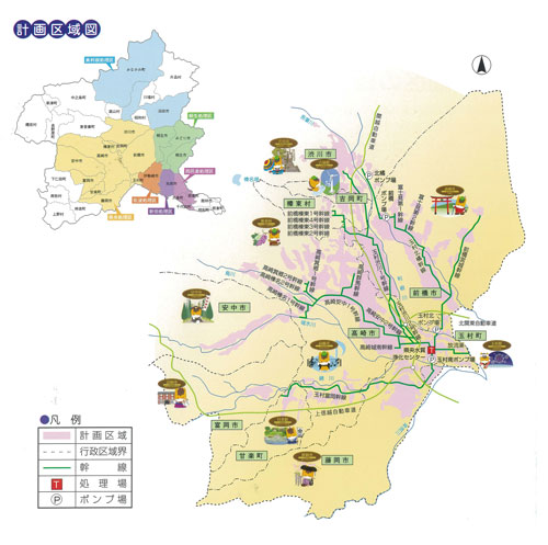 県央処理区管内図画像