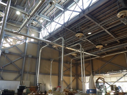 高崎産業技術専門校実習棟3集塵設備等更新工事の写真