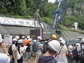 吾妻コース　八ッ場発電所建設現場写真2