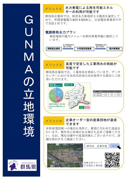 データセンター誘致チラシ画像（裏）