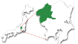 群馬県の位置図