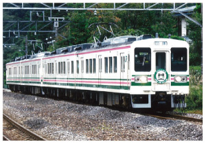 岩本駅周辺を走る107系電車の写真