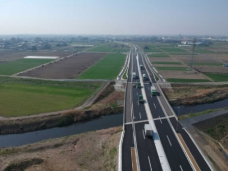 完成した国道122号館林明和バイパスの画像