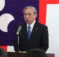 記念式典であいさつする大澤正明知事の写真