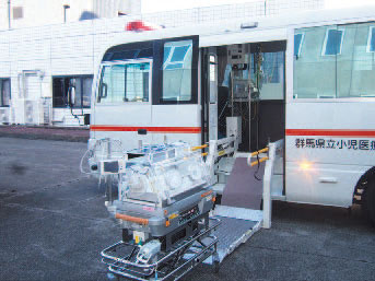 県立小児医療センターのNICU車の画像