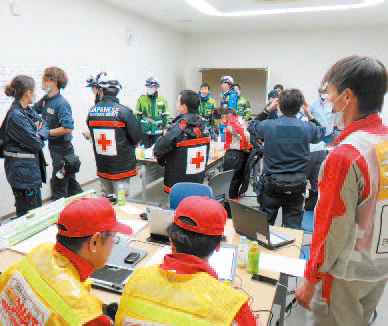 本白根山噴火のため西吾妻福祉病院に参集したＤＭＡＴの画像