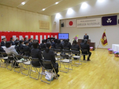 県立特別支援学校高等部開設記念式典の画像