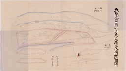 坂東太郎附近土捨場平面及横断面図の画像