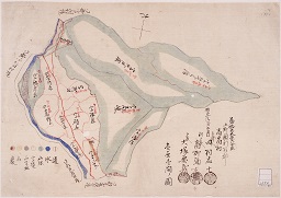 第拾九大区六小区上野国利根郡高日向村字限図の画像