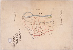 第十九大区四小区利根郡恩田村字限図の画像