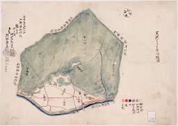 第十九大区六小区上野国利根郡綱子村字限図の画像