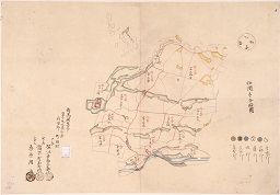 群馬県管下第十九大区一小区利根郡町田村字限図の画像