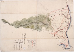 群馬県管轄上野国利根郡岩本村字限図の画像