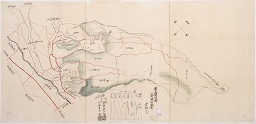 群馬県管轄上野国利根郡上語父村字限図の画像