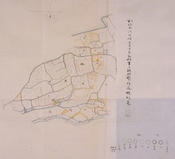 利根郡池田村大字下発知村第二耕地整理区現形図の画像