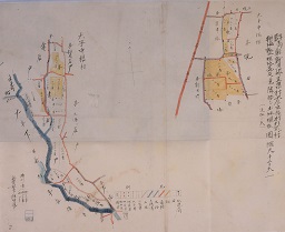 群馬県新田郡宝泉村大字中根村外貳ケ村耕地整理地区及是ニ隣接スル土地現形図 追加ノ分の画像