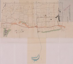 多野郡吉井町大字長根耕地整理地区現形図の画像