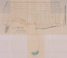 多野郡吉井町大字長根耕地整理地区予定図の画像