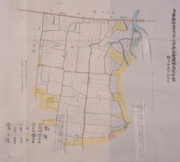 多野郡吉井町大字下長根耕地整理地区現形図の画像