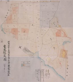 群馬県勢多郡横野村大字宮田村耕地整理地区変更予定図の画像