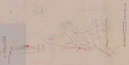 勢多郡荒砥村大字西大室村耕地整理地区変更予定図の画像