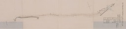 碓氷郡県道中野街道高崎市水道鉄管布設平面図の画像