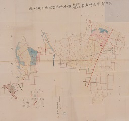 新田郡宝泉村大字中根村・上田島村聯合耕地整理地区現形図の画像