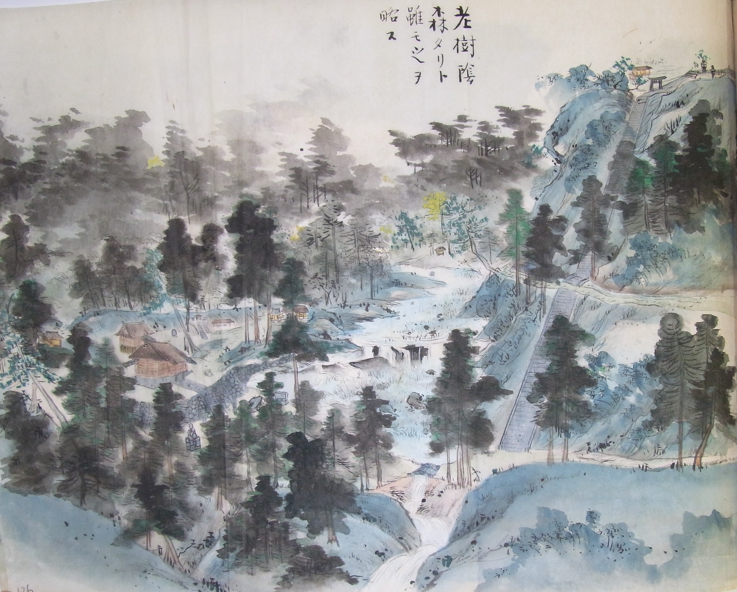 木曽三社神社絵図（A0181A0M 2316 2-1）の画像