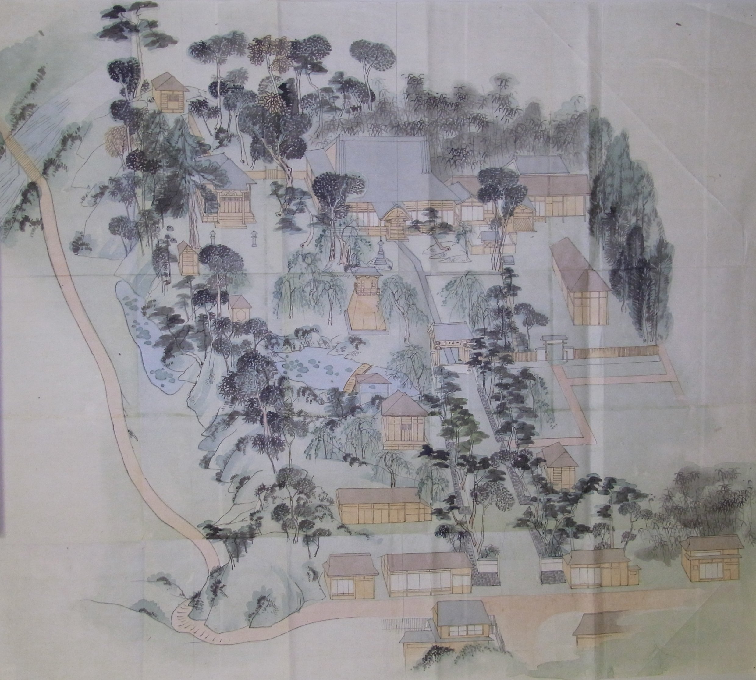 華敷山補陀落院慈眼寺絵図（A0384A0G 526 3-2）の画像