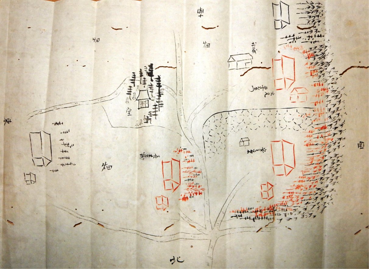 〔字中木　火元要右衛門家並びに類焼家屋麁絵図〕の画像