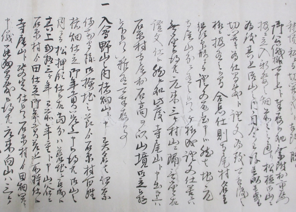 乍恐以書付御訴訟申上候（寺尾山境一件）の画像7