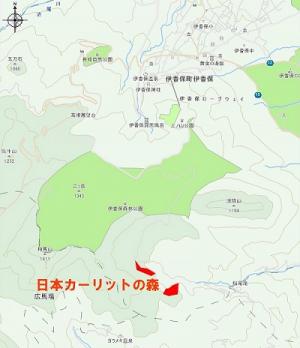 日本カーリットの森位置図