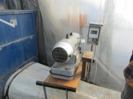 CO2発生器の設置状況の写真