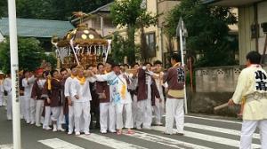 グリンリーフ株式会社がある群馬県昭和村の地区の夏祭りに参加した時の写真