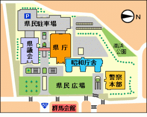 群馬県消費生活センター案内図の画像