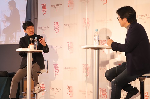写真：JINS 田中仁CEOとのトークセッションの様子