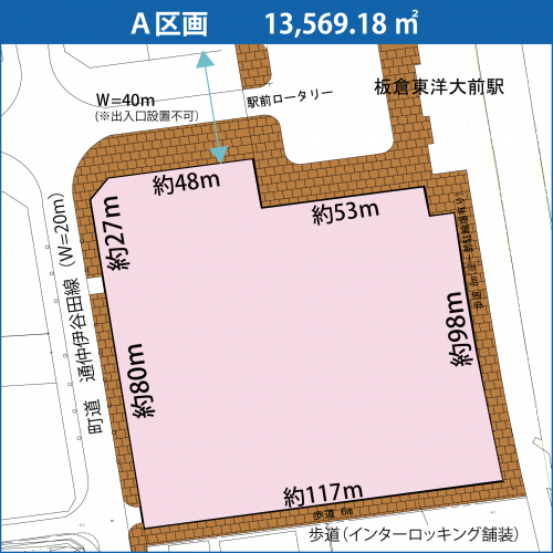 Ａ区画の区画図画像