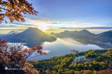 榛名山「榛名湖をめぐるパノラマ」の写真