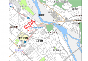 会場までの案内図遠景画像