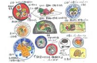 132_以前から外で食事をした時、「楽しかった！」「美味しかった！」と思った時に絵を描き、お店の人や一緒に行った人達にプレゼントすると、とても喜んでくれました。の画像