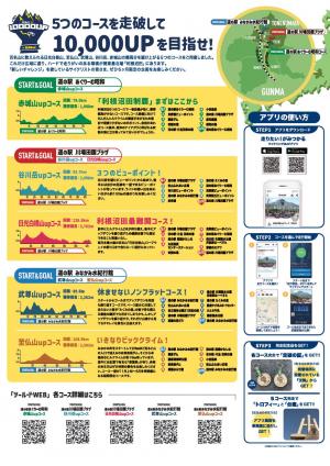ツール・ド×10,000UP in　GUNMAリーフレット裏の画像