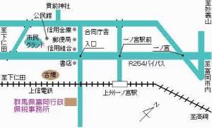 群馬県富岡合同庁舎案内地図画像