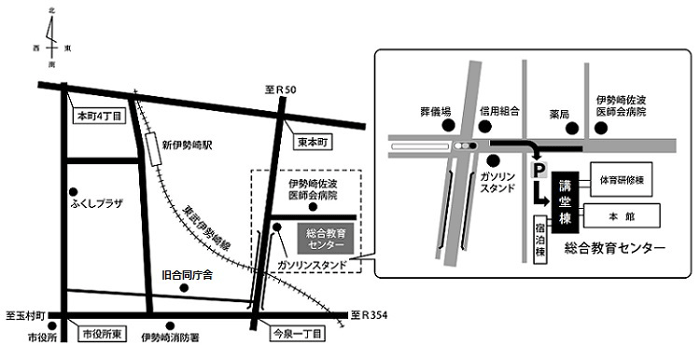 伊勢崎行政県税事務所の周辺地図画像