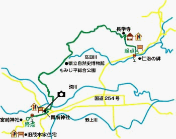 歴史を尋ねるみち詳細図画像