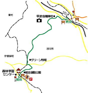 しぶかわのみち詳細地図画像