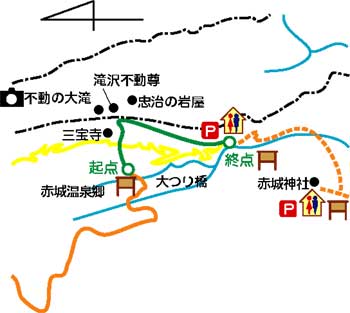 山里のいで湯のみち詳細地図画像